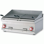 Grill pierre de lave électrique 2 grilles - L 800 mm - CWT-68ET | MagicLotus 600