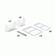 Kit 9 guides avec couvercles + façades