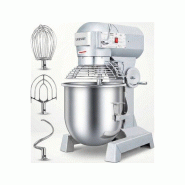 Leevot batteur mélangeur planétaire professionnel SZM30G-220V - 30L - moteur 1250W - 3 vitesses - modèle sur pied - minuterie - SZM30G-220V