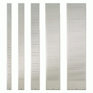 Nobo Lot de 10 Bande pour planning à fiches T, indice 2, 32 fentes - gris 1900393