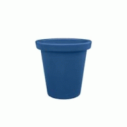 PLAST'UP ROTOMOULAGE Pot de fleurs rond xxl delight 420l - BLEU - bleu 0750122556113