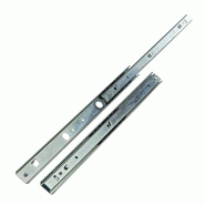 Rails glissière télescopique 2 pièces pour tiroir 350 mm double course Rails glissière télescopique 2 pièces pour tiroir 350 mm double course
