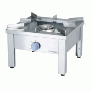 Réchaud à gaz simple - brûleur 14 kW - grille inox amovible - grandes casseroles 50 à 100 L Réchaud à gaz simple - brûleur 14 kW - grille inox amovible - grandes casseroles 50 à 100 L