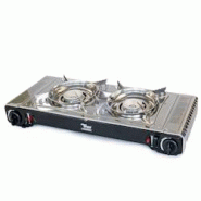 Réchaud gaz 2 feux 4400W Inox Thermocouple Interieur / Exterieur ATLAS ALPEN - gris inox 5905143042021 Réchaud gaz 2 feux 4400W Inox Thermocouple Interieur / Exterieur ATLAS ALPEN - gris inox 5905143042021
