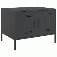 VidaXL Table basse noir 68x50x50,5 cm acier Modèle Montmartre Plus - 843030