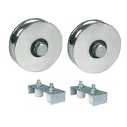 Roue 100mm R-groove avec 2 BB 30x40 Gate guides in bracket x2 Roue 100mm R-groove avec 2 BB 30x40 Gate guides in bracket x2