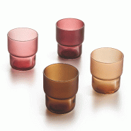12 verres à eau 27 cl en verre teinté Moka Delice - Luminarc - transparent verre 0883314094671