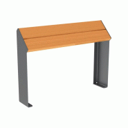 Assis-debout Kub en acier et bois