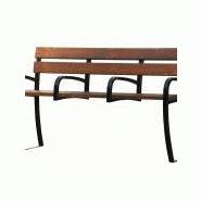 Banc CONFIDENCE CONFORT - 4 Accoudoirs, 3 Places Assises - Gamme Sénior - Piètement Acier, Lames en Bois Banc CONFIDENCE CONFORT - 4 Accoudoirs, 3 Places Assises - Gamme Sénior - Piètement Acier, Lames en Bois