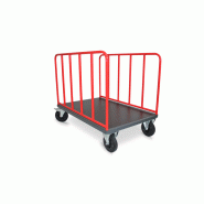 Chariot 2 ridelles (Tubulaire, Grillagé ) - 650kg - 8MCL32RTH2N716
