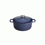 CHASSEUR Cocotte Ronde En Fonte 28cm Bleu PUC472897 - bleu fonte 035-1235382_0
