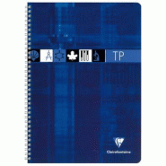 Clairefontaine Lot de 10 Cahier Travaux Pratiques Metric A4, 80p./40 feuilles 90 g/m² / 125 g/m² reliure intégrale, Séyès / uni - 3329680893700