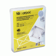 Enveloppe bulle 24x27,5cm - paquet de 10 - anti-choc - Papier kraft blanc certifié FSC-Mixte_0