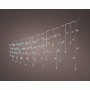 Guirlande stalactite blanc froid 490 LEDs - 20m - 8 fonctions - idéale pour Noël