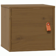 Helloshop26 - Armoire murale en bois de pin massif 31,5 x 30 x 30 cm pratique style rustique décoratif en bois marron miel 02_0048367 - marron Bois m