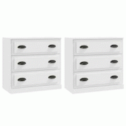 Helloshop26 - Buffet bahut commode armoire meuble de rangement organisateur cuisine salle de séjour salons lot de 2 bois 02_0036690 - 3000212999304 Helloshop26 - Buffet bahut commode armoire meuble de rangement organisateur cuisine salle de séjour salons lot de 2 bois 02_0036690 - 3000212999304