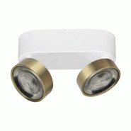 Hole Applique Et Plafonnier Led 13W 3000K Cri90 Blanc/Or - Plafonnier Et Applique En Aluminium Moulé Sous Pression - Rossini Illuminazione - doré 80