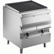 KBS Gastrotechnik KBS Gas Vaporgrill 15Kw Bassin d'eau et robinet de vidange rainuré Soubassement fermé - 4059395096736