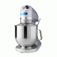Mixer planétaire professionnel 7 L - 11 vitesses, 2 kg de pâte - argent
