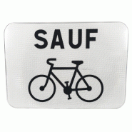 Panonceau prescription M9v2 - Ne s'applique pas aux cyclistes - WP Signalisation Panonceau prescription M9v2 - Ne s'applique pas aux cyclistes - WP Signalisation