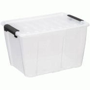 Plast team Boîte de rangement HOME BOX, 15 L, gris - gris plastique 5707672723545