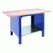 PROREGAL Etabli BUFFALO WOOD | HxLxP 86,5x150x75cm | Capacité de Charge 1000kg | Bleu - bleu métal PR_RS157-41 PROREGAL Etabli BUFFALO WOOD | HxLxP 86,5x150x75cm | Capacité de Charge 1000kg | Bleu - bleu métal PR_RS157-41
