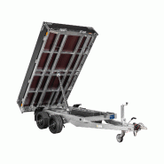 Remorque Benne Hydraulique SARIS - 306 x 170 cm - PTAC 2700 kg - 2 Essieux - Freinée - Ref. MP 305 153 2700 2