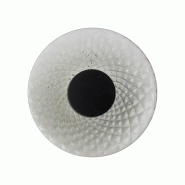 ROSSINI ILLUMINAZIONE Solaris Applique 12W 3000K Cri90 Ip20 - Structure Noire Avec Verre Balloton Fumé, Applique Design - Groupe Rossini - gris 80154