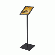 SHOWDOWN Displays Exposiciónate Porte-menu Dessin Standard Standard A4 Coins En Onglet 25 mm Noir  MBA4G25C9005 - noir aluminium MBA4G25C9005_0