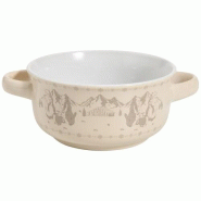 TABLE ET COOK Bol à soupe 13.5 cm Crème - Marmottes - beige 035-1217323