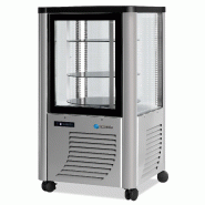 Vitrine réfrigérée positive Rotative 230L 4 faces vitrées SCAIOLA - Argent_0
