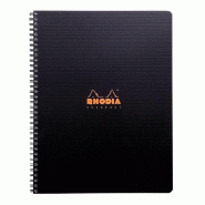 Cahier Note Book A4 - 160 pages perforées 9 trous - Q.5x5 - règle repositionnable