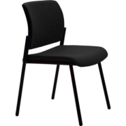 Chaise de réunion & visiteur Infinity - tissu Noir - Pieds noir Chaise de réunion & visiteur Infinity - tissu Noir - Pieds noir