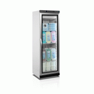 Congélateurs de vitrine 400 litres armoire blanche porte acier avec... - PUF400VG