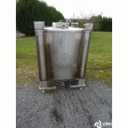 Container inox carré 1000 L - con017 - Goavec - IBC/GRV - INOX 316 Container inox carré 1000 L - con017 - Goavec - IBC/GRV - INOX 316