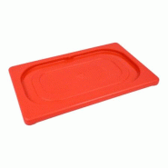 Couvercle Polypropylène Clippé GN 1/4 - HACCP Rouge - Gastroland - rouge plastique polypropylène 3701666009587