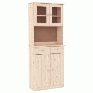 Helloshop26 - Buffet bahut commode armoire meuble de rangement organisateur cuisine salle de séjour salon ALTA 77 x 35 x 188 cm bois 02_0029675 - 300