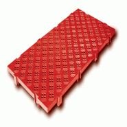 ITALCONCEPT L2G Caillebotis Anti-Derapant Rouge Brique 50 x 1000 x 500 mm - 3616350008688