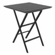 Ligne chr lena table carre pliante - noir - noir plastique polypropylène MCH-751328-NOIR Ligne chr lena table carre pliante - noir - noir plastique polypropylène MCH-751328-NOIR