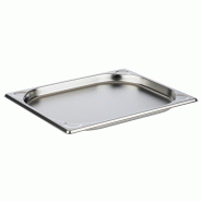 METRO PROFESSIONAL Bac GN MPRO 1/2, acier inoxydable, 32,5 × 26,5 cm (H : 20 mm), conception plate - argenté inox 94139 METRO PROFESSIONAL Bac GN MPRO 1/2, acier inoxydable, 32,5 × 26,5 cm (H : 20 mm), conception plate - argenté inox 94139
