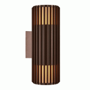 Nordlux Applique murale luminaire ALUDRA Double Aluminium Seaside marron metallise H. 33,7 IP54 -Extérieur - marron 5704924022135