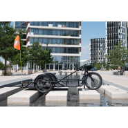 Remorque sans assistance électrique tractable à la main et par tout type de vélo -Capacité 200kg - CARLA pro - Noir Remorque sans assistance électrique tractable à la main et par tout type de vélo -Capacité 200kg - CARLA pro - Noir