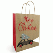 Sac kraft Drive 26+12X32 cm - par 50