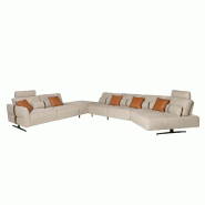 AC ANGEL CERDA Angel Cerdá Canapé chaise longue relax modulable gauche tissu sable 6274C 500 x 305 x 87 - marron textile 8435631042525