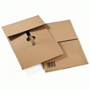 Carton à fond automatique et hauteur variable DIN A4 30.5x21.5x11/20cm