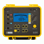 CHAUVIN ARNOUX - Contrôleur d'isolement à tension d'essais programmable 40V-5kV 10 Tohm - Boîtier chantier IP53 - Enregistrement de données - USB