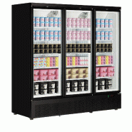 Congélateur vertical vitré Atom Maxi F3DB (1563 / 1090L) Noir TEFCOLD