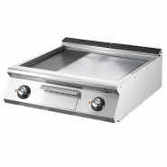 Fry-top électrique, top, 1/3 rainurée et 2/3 plaque lisse 800x900x250 mm - VIRTUS - 4068875006615