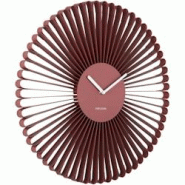 Horloge murale en métal Cascara rouge Karlsson - rouge 8714302770968 Horloge murale en métal Cascara rouge Karlsson - rouge 8714302770968