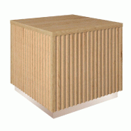 Podium bas Vertigo T01 MDF naturel et chêne clair 45x45x40cm